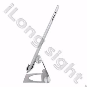 Folding Pivot Aluminum Ipad Stand Silver