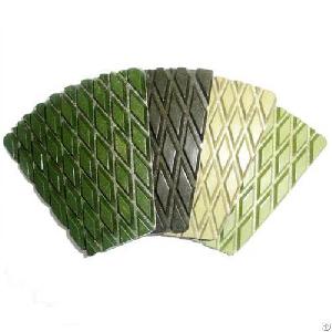 Fanlike Floor Wet Polishing Pads For Stone Ceramic