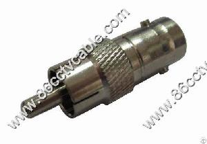 Conector Bnc Hembra A Rca Macho