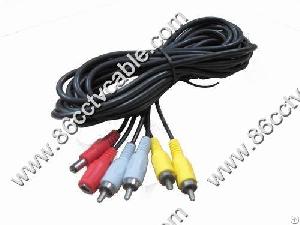 Extencion De Cable Rca Video, Audio Y Dc