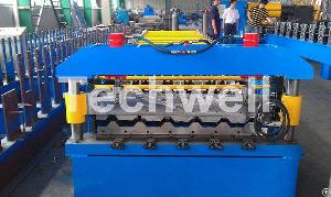 roof sheet roll forming machine supplied wuxi techwell formng co