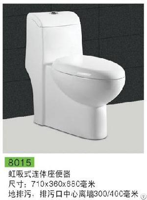 Hot Sale 8015 Washdown Flushing One Piece Toilet / Closet