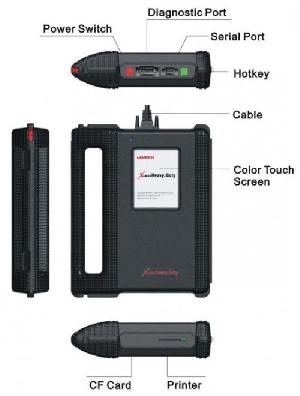 x 431 heavy duty diagnostic cables