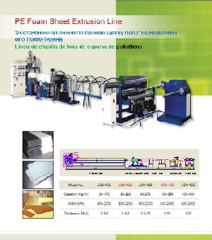 Pe Foam Sheet Extrusion Line