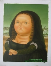 botero oil painting home decoration