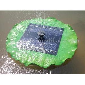 polyresin lotus leaf solar fountain