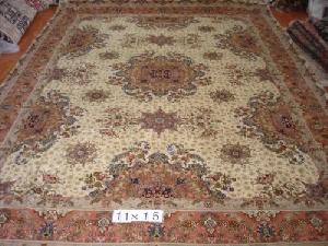 silk wool mixed rugs