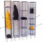 wire mesh lockers
