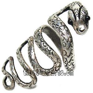 Tibetan Cobra Silver Rings