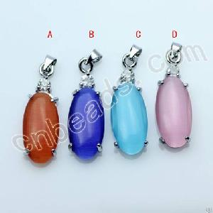 Oval Optic Fiber Pendant 2012 Fashion Jewelry