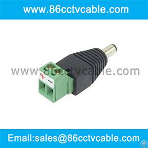 Male Dc Power Adapter 2.1mm Plug To Screw Terminal Block