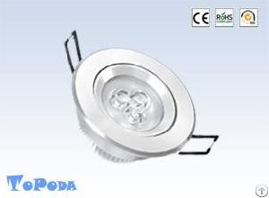 3w Led Ceiling Light / Down Light In Epistar Brand, With 230 Lumens And Ce / Rohs