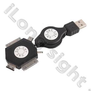 6 1 usb micro multi connector adapter cable wall charger unt e1 iphone4 ipad2