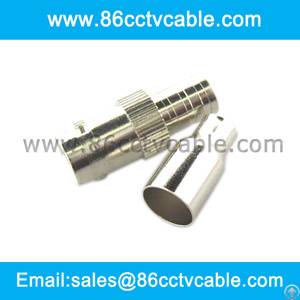 female bnc 2 crimp connectors rg59 coaxial cable