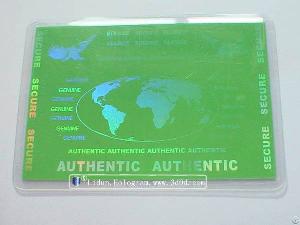 hologram sticker print smart card