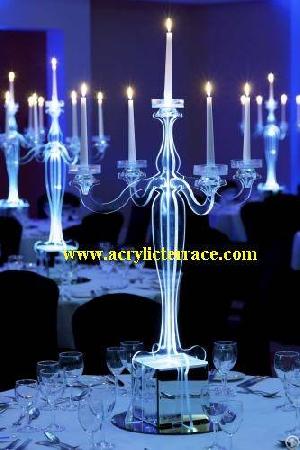 acrylic wedding candelabra