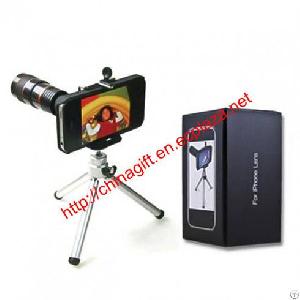 8x Lens Optical Magnification Telescope With Mini Tripod For Iphone 4 / 4s