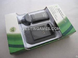 4 In 1 Battery Charging Kit With 4800mah Battery Recharger Pack For Xbox360 Slim Black