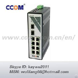 Industrial Ethernet Switch Network Manageable Snmp 100-mbps Uplike