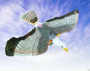 Flying Eagle Toy Battery Powered Light Sound, Fly Hawk Toy Electrical Foldable Wings Clear String