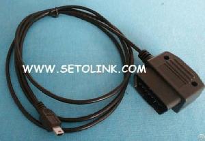 right angle obd 16 pin male hdmi usb cable