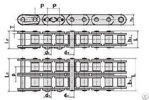 Roller Chain With Straight Side Plates