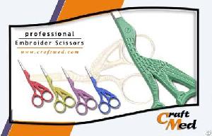 Embroider Scissors Stork Shape / Fancy Scissors