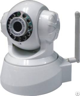 Indoor Pt Ip Camera / 10 Ir Led Ip Network Camera System