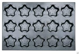 star cake mould 54 indents silicone