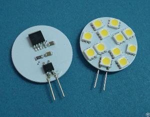 Side Pin G4 12v Ac / Dc 12chip 5050 Smd Led Bulb 120 Degree