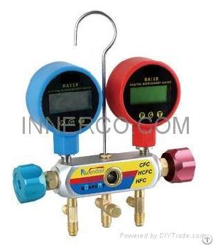 Aluminum Manifold Gauge For R12. R22. R134a 410a Ic-r736g