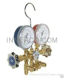 Brass Manifold Gauge R12. R22. R134a R404a, R407c R410a