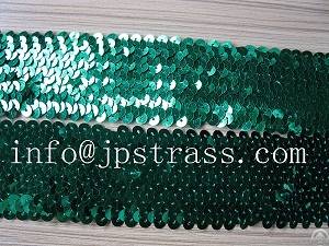 Green Color Sequins Ribbons