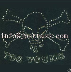 Hot Fix Rhinestone Transfer Design Heat Press Motifs