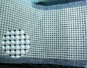 Mesh Trimming Rhinestone Plastic