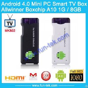 Mk802 Android 4.0 Mini Pc Iptv Google Internet Tv Smart Android Box Ddr3 1gb Ram 4gb Rom Allwinner