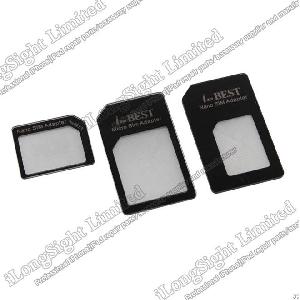 Nano Sim Card Adapter Kit 3 Pcs For Iphone 4s Iphone 5 Cell Phone