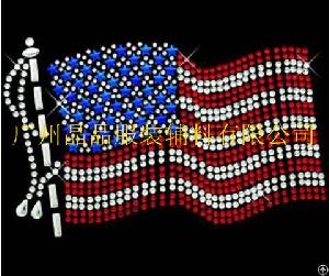 2012 Newly Heat Press Usa Flag Heat Transfer Motifs Design