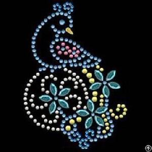 2012 Newly Style Heat Transfer Press Rhinestone Motifs