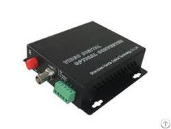 1 x video 1x rs485 fiber optic transceiver