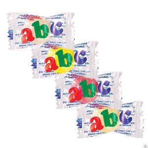 abc filled candy fruit flavour poland