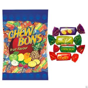 chew bons gummy candy orange lemon pineapple strawberry flavour