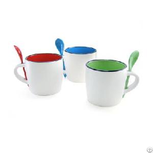 Umg1105 Victoria Ceramic Mug With Spoon