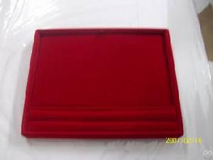 Red Fancy And High Quality Jewelry Display Watch Tray