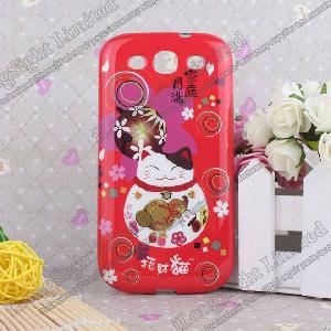 Best Japanese New Year Cute Maneki Neko Tpu Cases Cover For Samsung Galaxy S3 / I9300