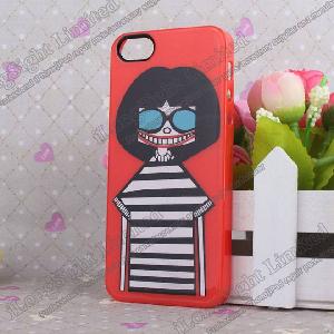 High Quality Cartoon Pattern Hard Plastic Cases For Iphone 5