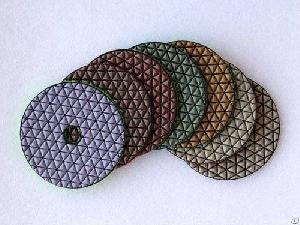 100mm Flexible Dry Diamond Polishing Pad For Terrazzo And Engineered Stone