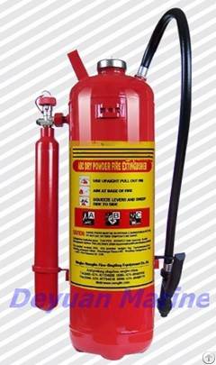 dry powder fire extinguisher external gas cartridge