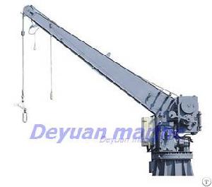 Single Arm Rotary Boat / Raft Davit With Crane