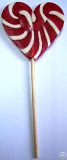 Hard Candy Heart Shaped Fruit Lollipop 60g For Valentine Day